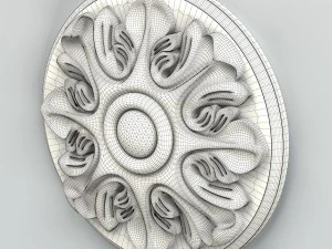 round rosette 012 3D Model