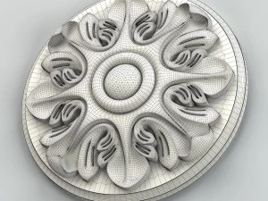 round rosette 012 3D Model