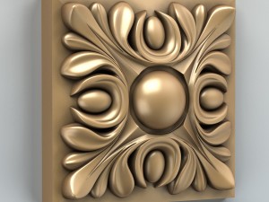 square rosette 001 3D Model