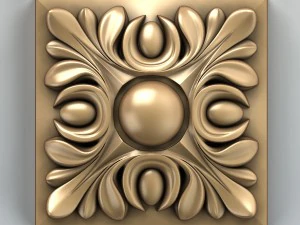 square rosette 001 3D Model