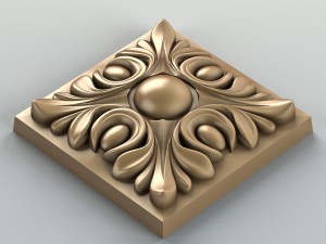 square rosette 001 Model 3D