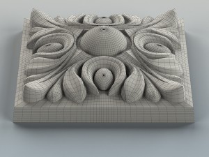 square rosette 001 Model 3D