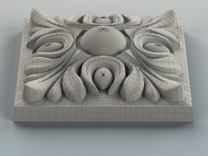 square rosette 001 3D Model