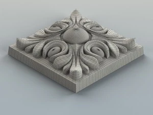 square rosette 001 3D Model