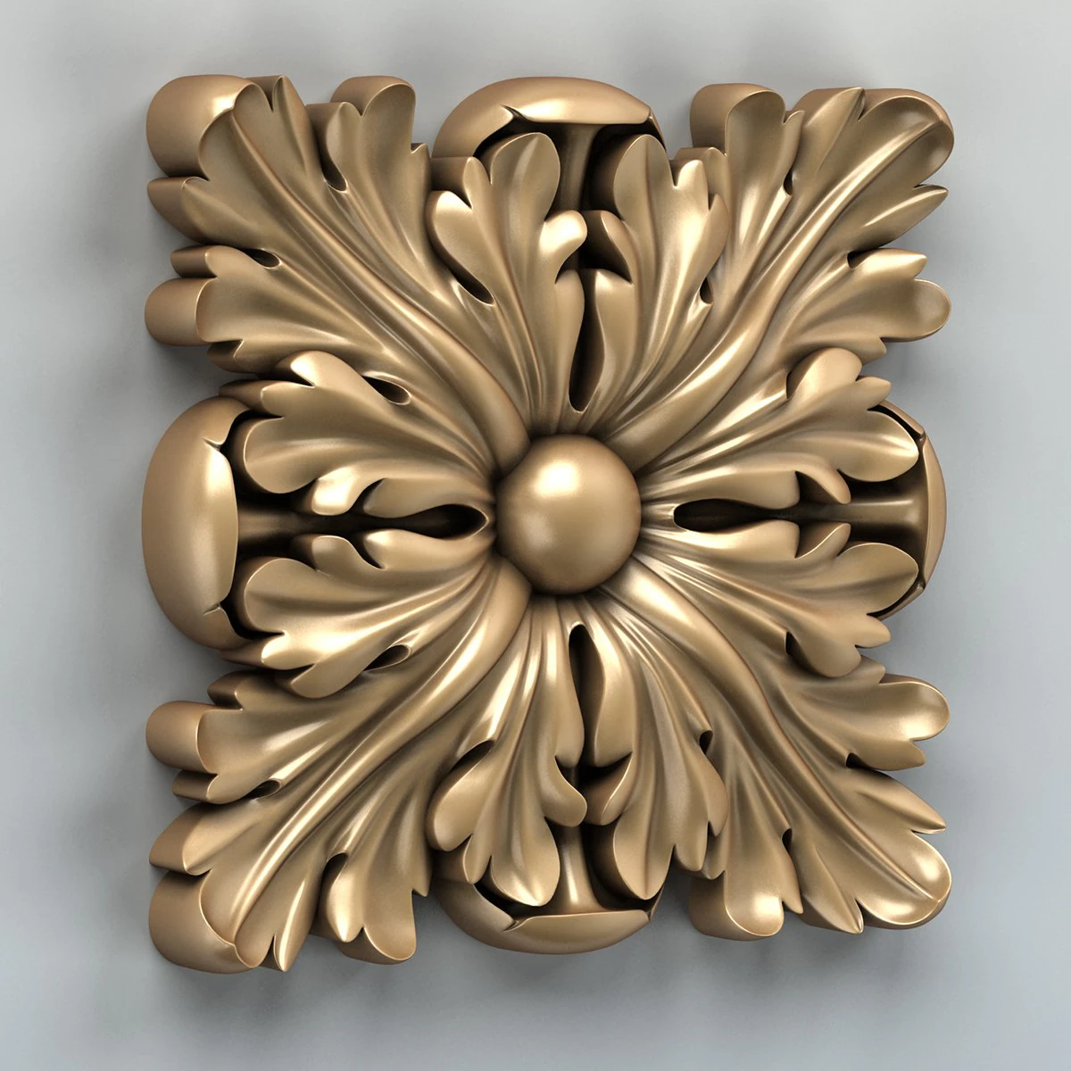 square rosette 001a 3D Model .c4d .max .obj .3ds .fbx .stl .blend