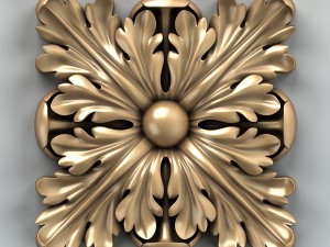 square rosette 001a 3D Model
