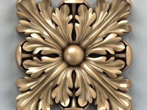 square rosette 001a 3D Model