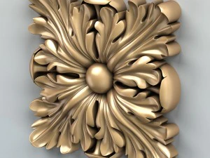 square rosette 001a 3D Model