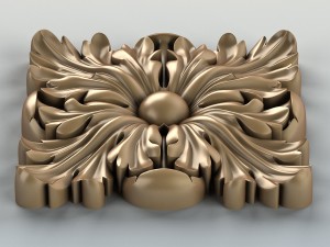 square rosette 001a 3D Model
