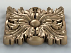 square rosette 001a 3D Model