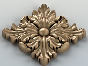 square rosette 001a 3D Model