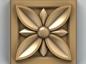 square rosette 002 3D Модель