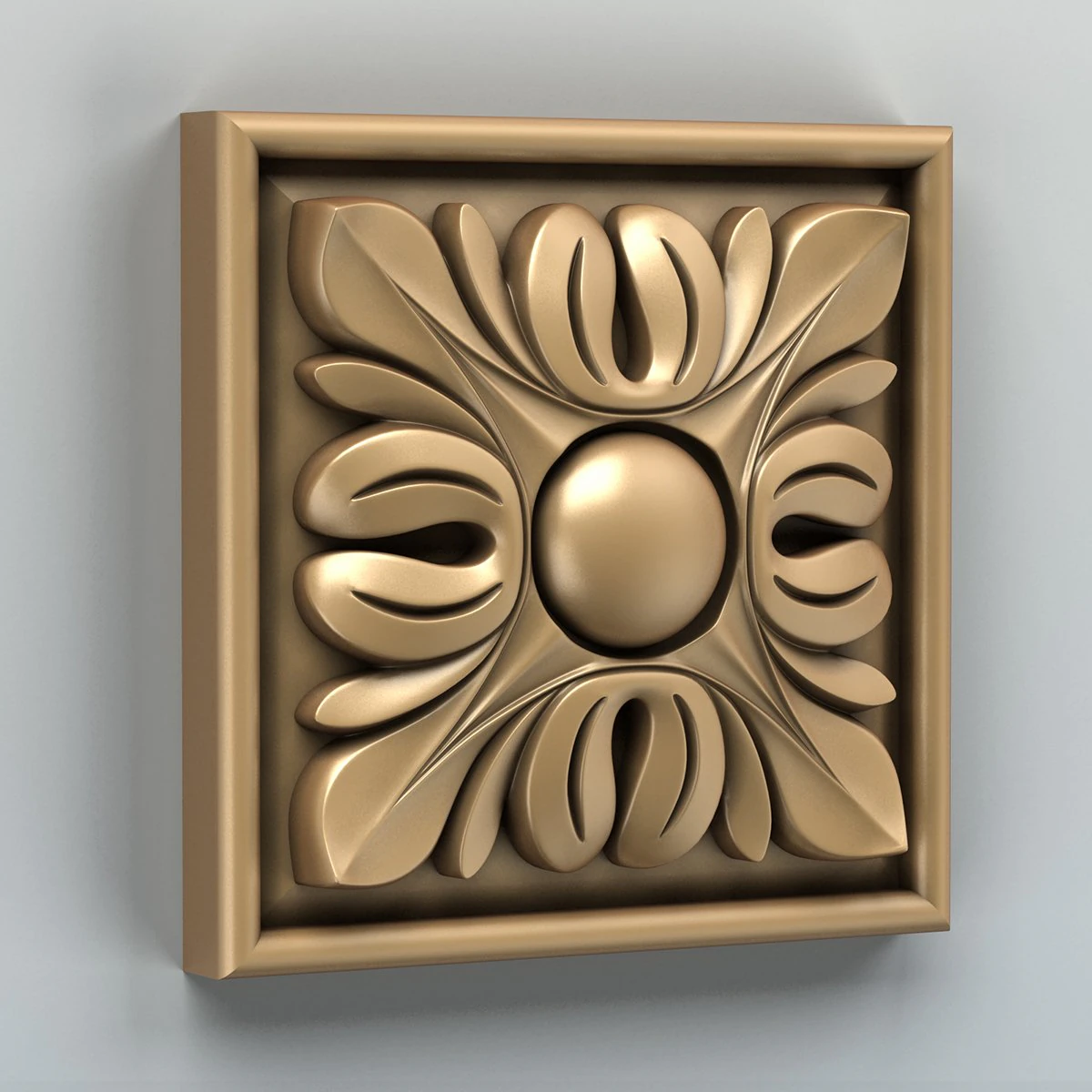 square rosette 003 3D Model .c4d .max .obj .3ds .fbx .stl .blend 