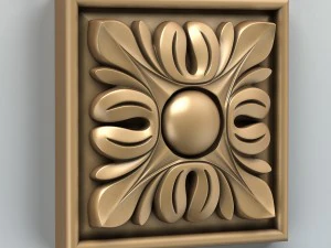 사각 로제트 003 3D 모델