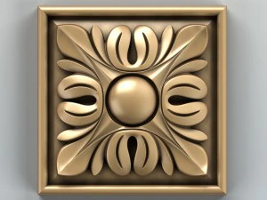 square rosette 003 3D Model