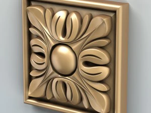 square rosette 003 3D Model