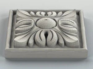 square rosette 003 3D Model