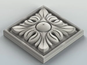 square rosette 003 3D Model