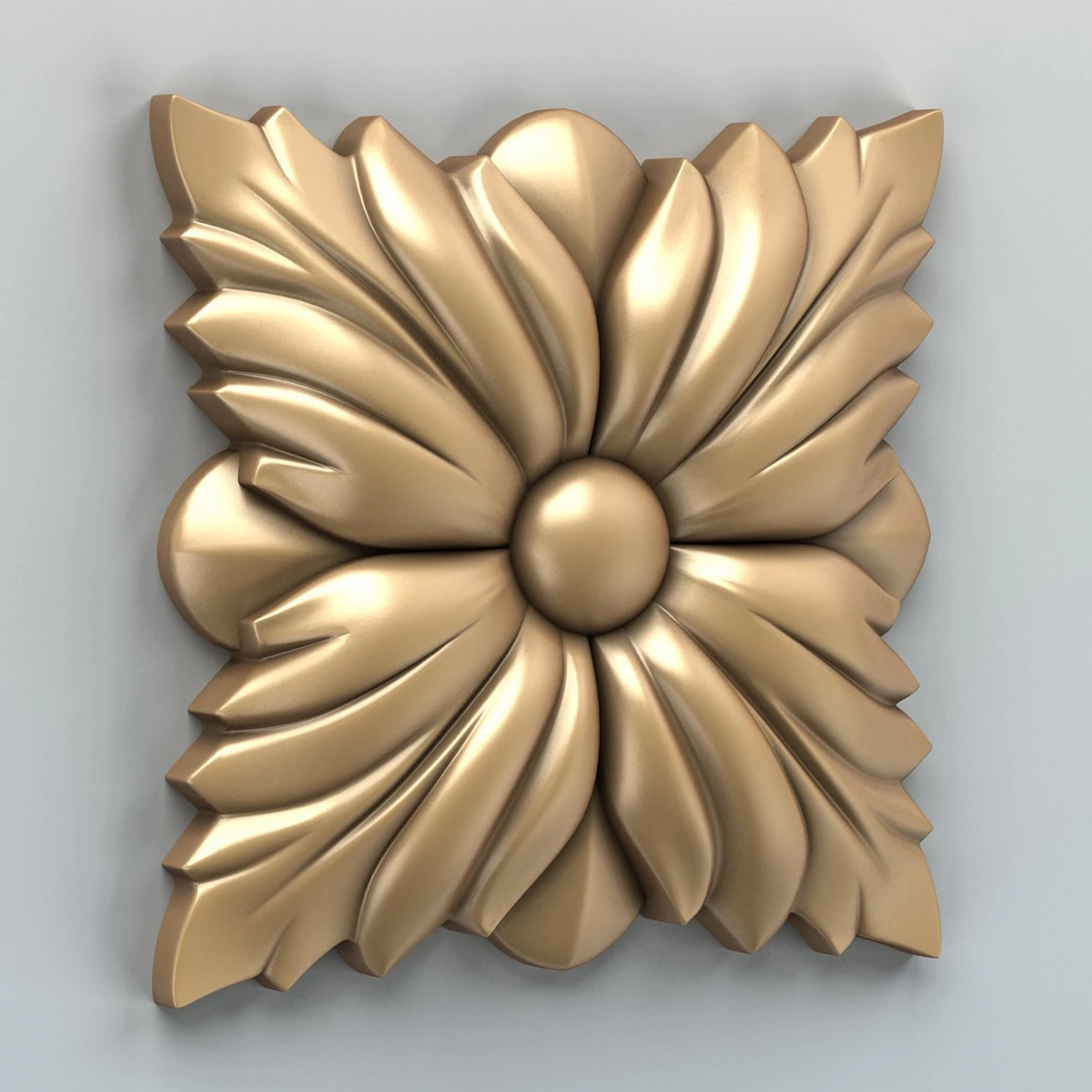 square rosette 004 3D Model .c4d .max .obj .3ds .fbx .stl .blend 
