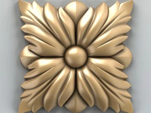 square rosette 004 3D Model