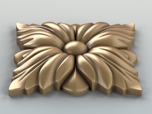 square rosette 004 Model 3D