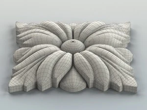 square rosette 004 3D Model
