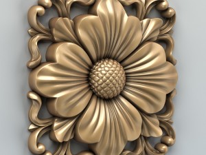 square rosette 005 3D Model