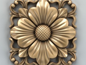 square rosette 005 3D Model