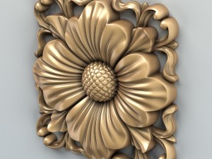 square rosette 005 3D Model
