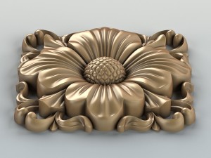 square rosette 005 3D Model