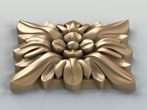 square rosette 006 Model 3D