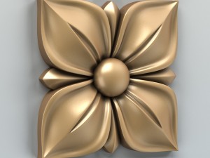 square rosette 007 3D Model