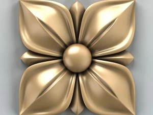 square rosette 007 3D Model