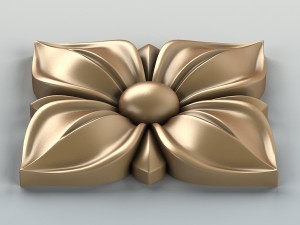 square rosette 007 3Dモデル