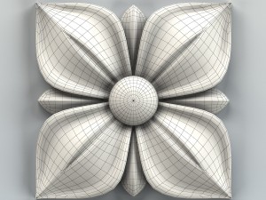 square rosette 007 3Dモデル