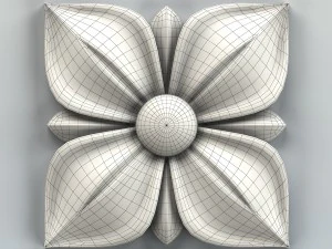 square rosette 007 3D Model