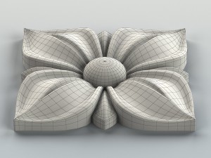 square rosette 007 3Dモデル