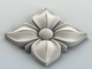 square rosette 007 3D Model