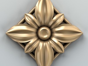 square rosette 008 3Dモデル