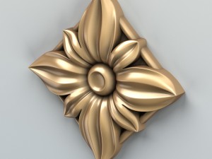 square rosette 008 3Dモデル