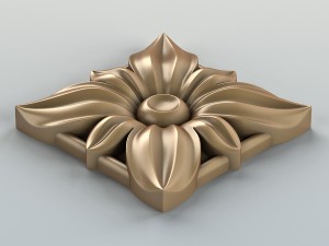 square rosette 008 3Dモデル