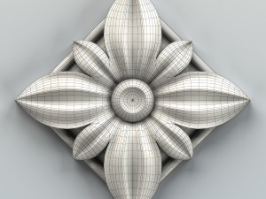 square rosette 008 3Dモデル