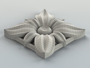 square rosette 008 3Dモデル