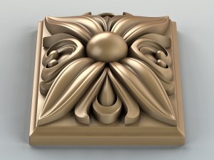 square rosette 009 3D Model