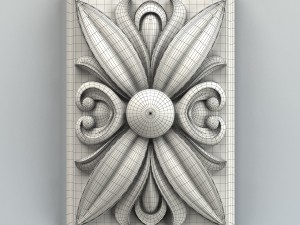 square rosette 009 3D Model