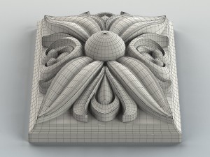 square rosette 009 3D Model