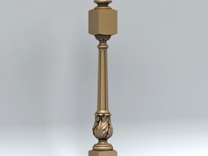 newel post 001 3D Модель