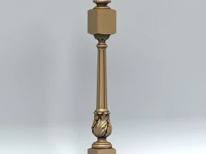 newel post 001 3D Model