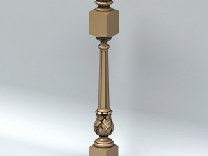 newel post 001 3D Модель