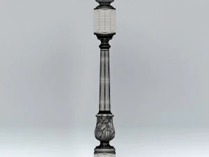 newel post 001 3D Model